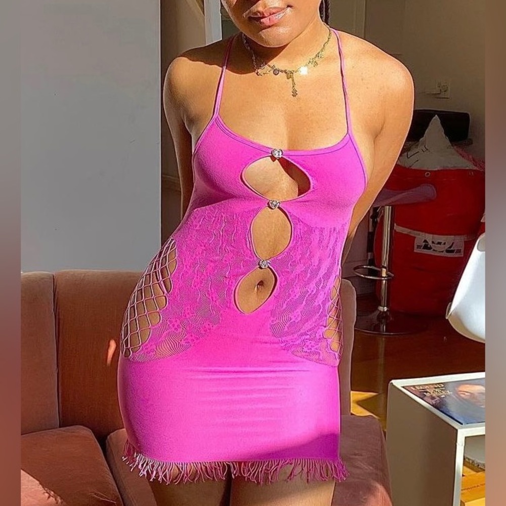 Poster Girl Pink Stretchy Dress